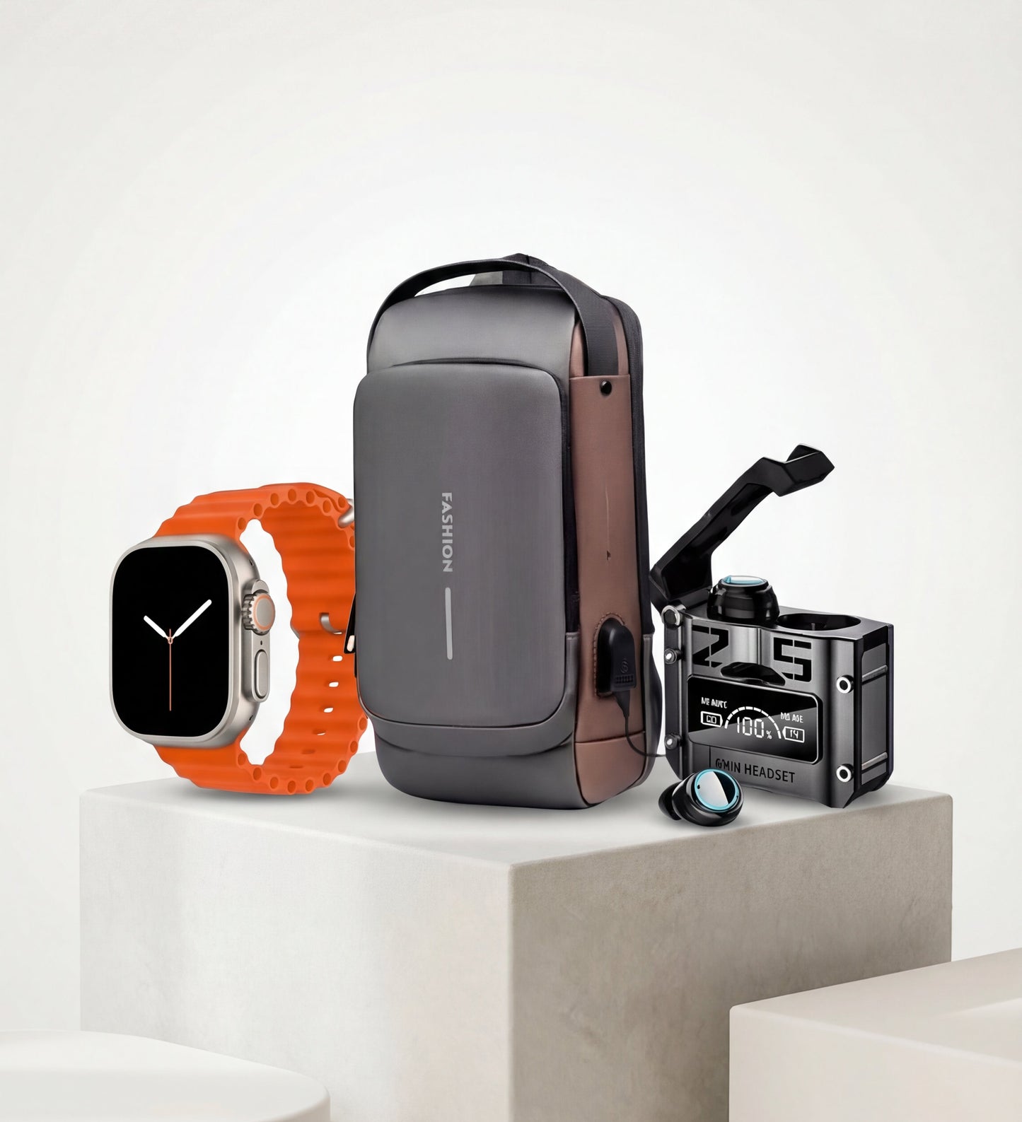 Combo Urbano: Bolso Táctico + M25 + Smartwatch T800